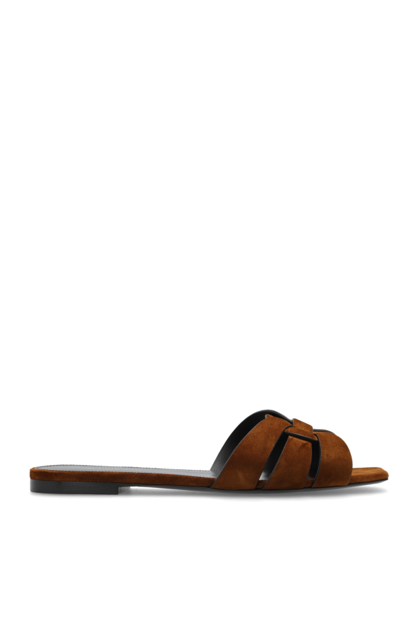 サンダル・ミュール SAINT LAURENT Women Sandals 315487AAAOW1000 Black Saint Laurent Tribute platform sandals for Women - Black in